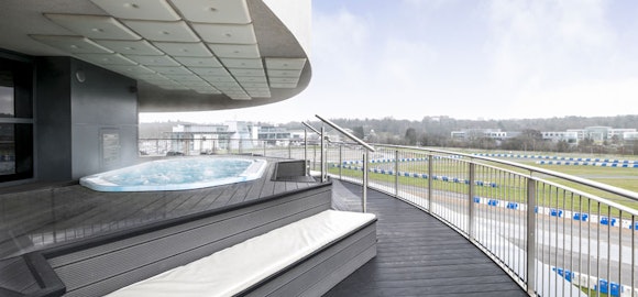 Brooklands Hotel and Spa Outdoor Hot Tub View