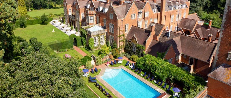 Tylney Hall Hotel Outdoor Pool Aerial View