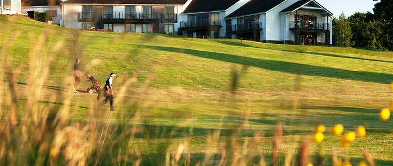 Bryn Meadows exterior accommodation and golf course