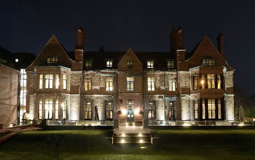 Aldwark Manor Estate Exterior at Night