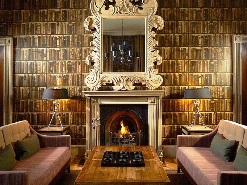 Bishopstrow Hotel & Spa Library Lounge