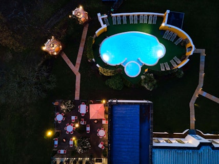 Bishopstrow Hotel & Spa Outdoor Pool Night