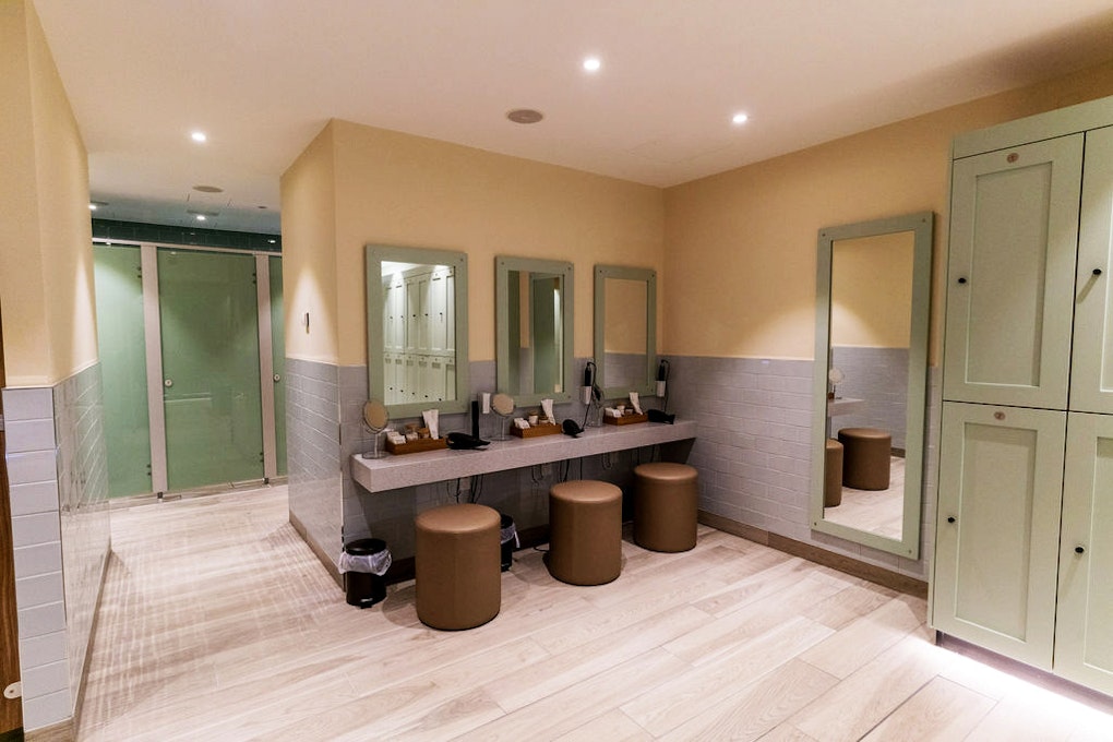 The Spa at Breedon Priory Changing Rooms Mirror Area