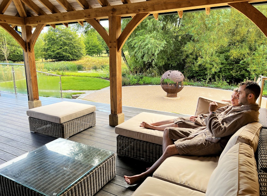 The Spa at Breedon Priory Outdoor Seating Area