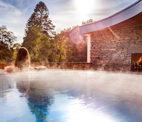 Langdale Hotel and Spa Outdoor Pool and Fire