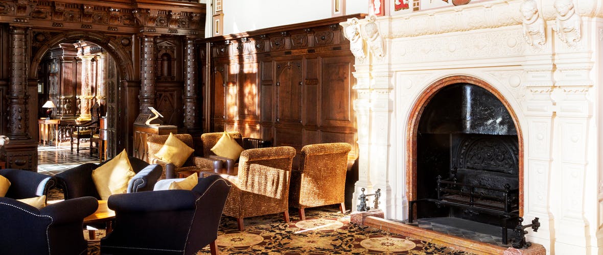 Crewe Hall Hotel and Spa Lounge Fireplace
