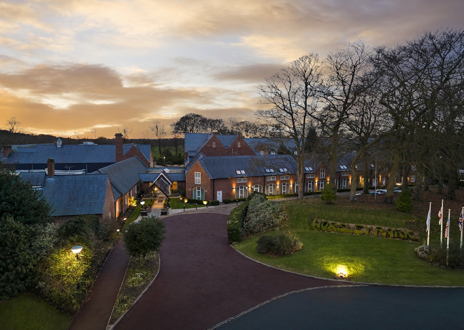 Delta Hotels by Marriott Worsley Park Country Club Grounds at Night