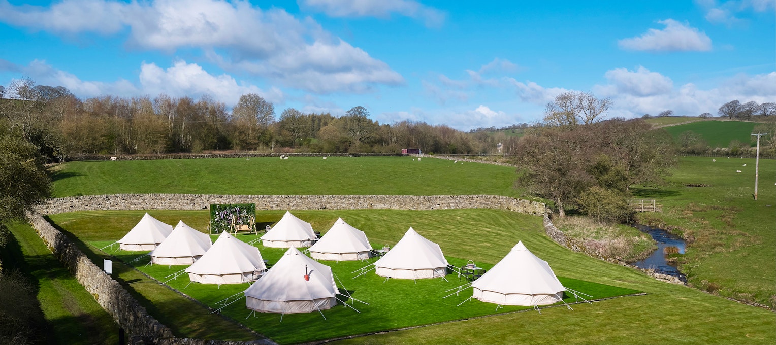 The Devonshire Arms Hotel & Spa Bell Tents Views