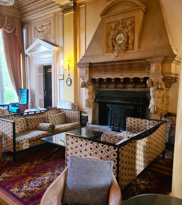 Down Hall Hotel & Spa Hotel Interior Fireplace