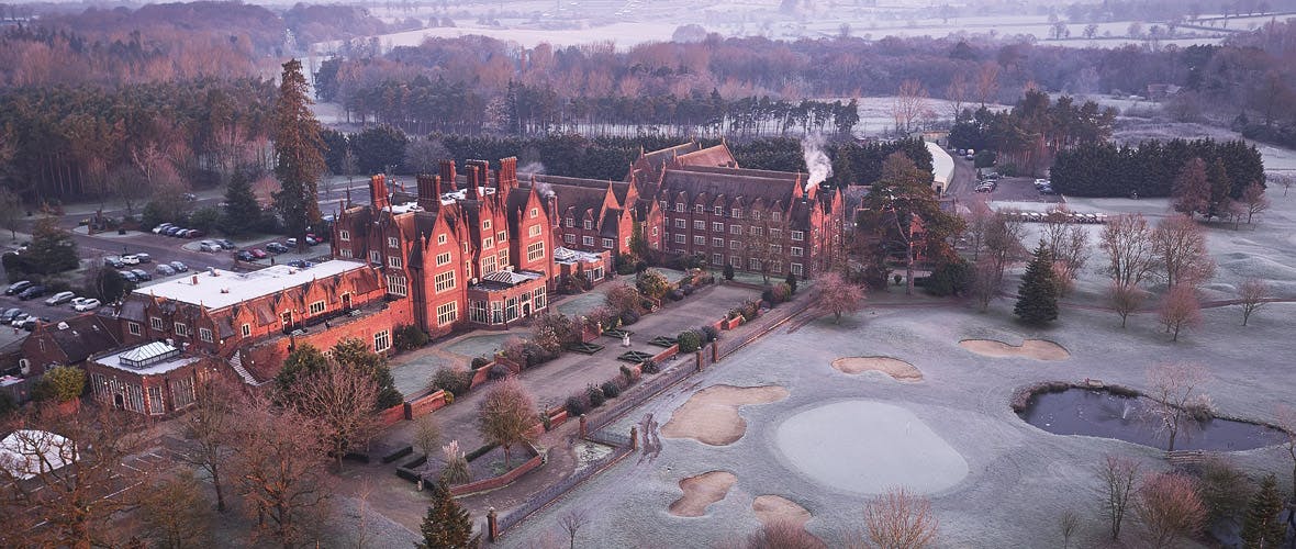 Dunston Hall Hotel, Spa and Golf Resort Aerial Winter Frost