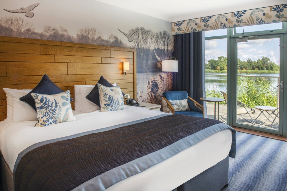 De Vere Cotswold Water Park Hotel Double Bedroom with View