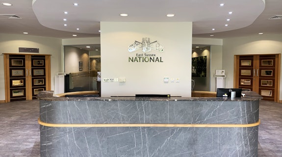 East Sussex National Hotel Reception Desk