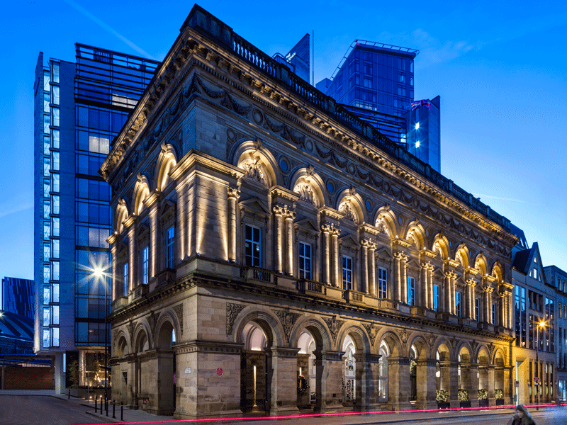 The Edwardian Manchester Exterior at Night