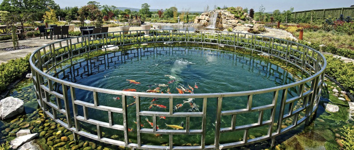Grosvenor Pulford Hotel & Spa by Kasia Asian Sensory Garden Fish Pond
