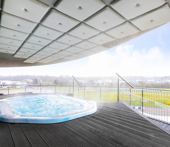 Brooklands Hotel and Spa Outdoor Hot Tub View