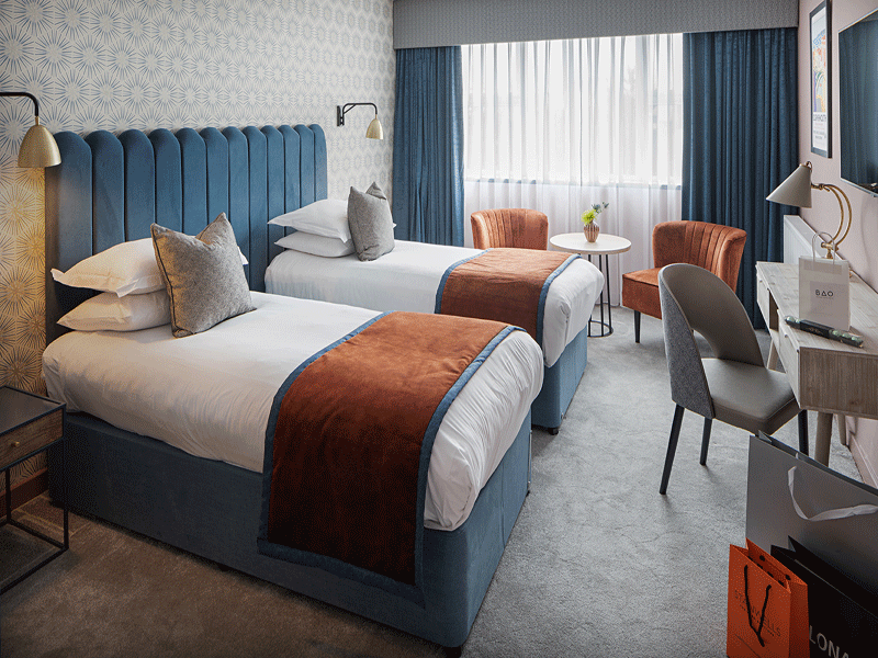 Mercure Bournemouth Queens Hotel & Spa Twin Bedroom