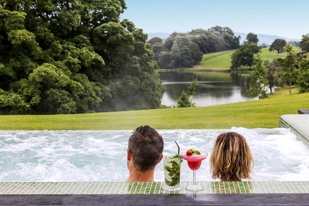 Nadarra Spa at The Coniston Hotel and Country Estate Couple in Outdoor Pool