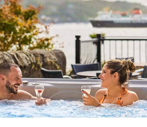 Oban Bay Hotel Couple in Hot Tub