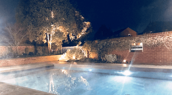 Hotel Du Vin Pool at Night