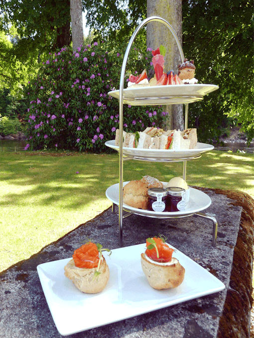 Dunkeld House Hotel Afternoon Tea in the Garden