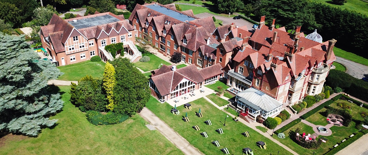 Pendley Manor Hotel Aerial