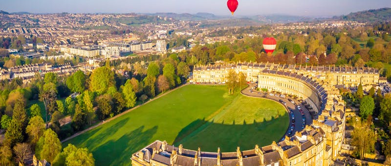 The Royal Crescent Hotel & Spa Ariel View