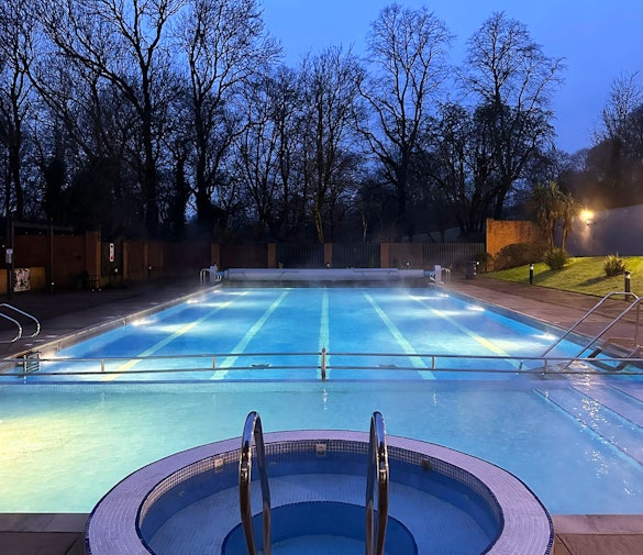 Saks Hair & Beauty Bolton Outdoor Pool and Hot Tub
