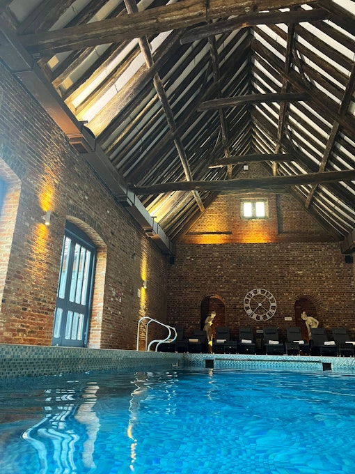 Seckford Hall Hotel and Spa Pool with Pitched Roof