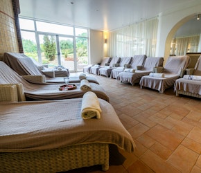 Stoke By Nayland Hotel Loungers in Pool Area