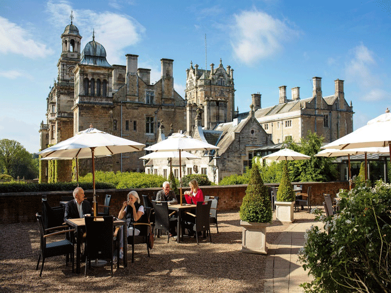 Thoresby Hall Hotel Outdoor Seating Area