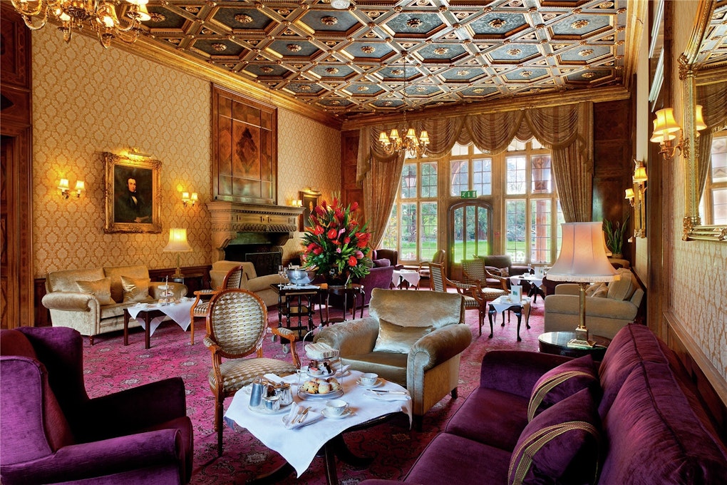 Tylney Hall Hotel Lounge with afternoon Tea