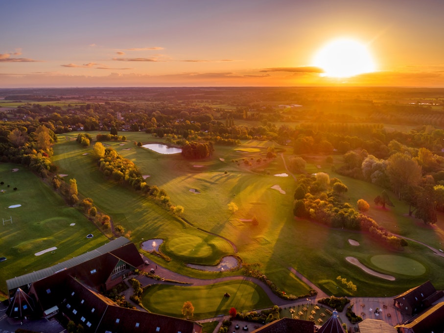 Ufford Park Woodbridge Hotel, Golf & Spa Golf Course at Sunset