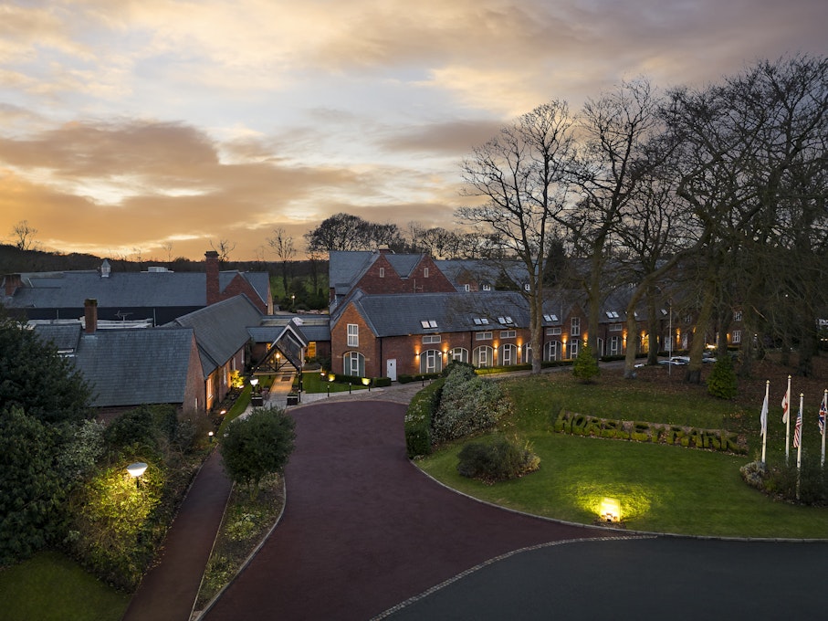 Delta Hotels by Marriott Worsley Park Country Club Exterior at Night