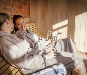 Yorkshire Spa Retreat Ladies in Sauna